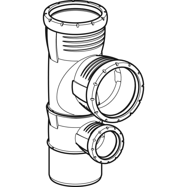 Geberit Vertriebs - Silent-Pro Kombibogenabzweig 87,5Gr d110/90/50