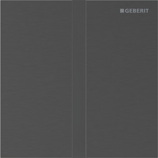 Geberit Vertriebs - Typ 40 UR-Strg. m. elektron. Sp-Ausl. Batt.-Betr., Square, schw-chr. gebü./Etc