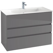 VILLEROY & BOCH - Möbelset 06 A18 Waschtisch 1000mm WT-Unterschrank 3 Auszüge VD Sand Grey