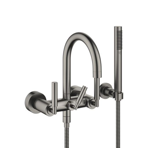 Dornbracht - Wannenbatterie für Wandmontage TARA 25133882 Dark Platinum gebürstet