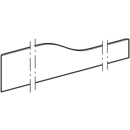 Geberit Vertriebs - Front-Dekorblende 4BAMBINI, Varicor Version rechts, 1780x105/205x12mm, weiß