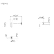 Dornbracht - Papierrollenhalter ohne Deckel IMO 83500670 platin gebürstet