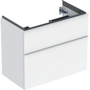 Geberit Vertriebs - iCon Unterschrank f. WT, verk. Ausld. 74x61,5x41,6cm, weiß hgl./Gr. weiß matt