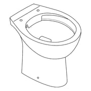 Grohe - Stand-Tiefspül-WC Bau Keramik 39430 Abgang universal alpinweiß