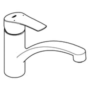 Grohe - EH-SPT-Batterie EUROSMART 33281_3 flacher Auslauf chrom