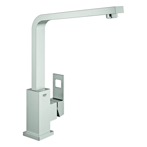 Grohe - Einhand-Spültischbatterie EUROCUBE 31255 schwenkb. Gussauslauf supersteel