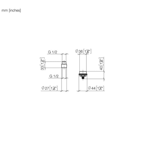 Dornbracht - Verlängerung Serienneutral 12870970 20 mm