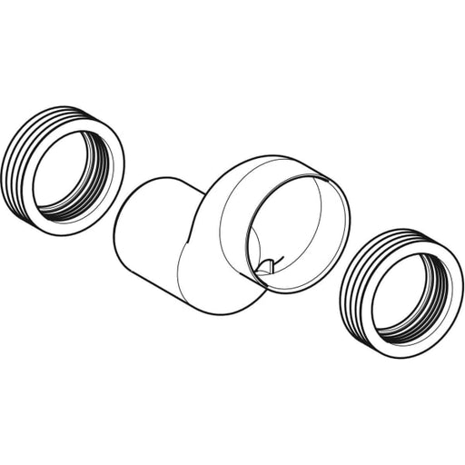 Geberit Vertriebs - Monolith Anschlussstutzen etagiert 70 mm für Wand-WC