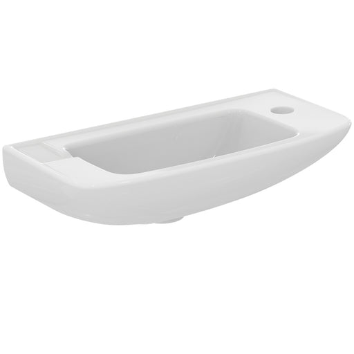 Ideal Standard - Handwaschbecken EUROVIT, 1 Hl.rechts, o.Ül., 500x235x125mm, Weiß