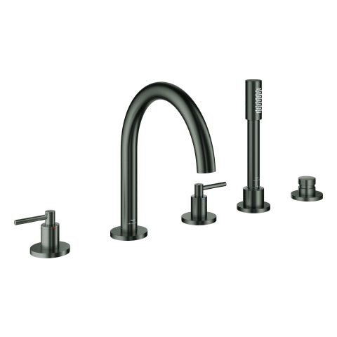 Grohe - 5-L-Wannen-Kombin. Atrio 29407 FMS Hebelgriff hard graphite gebürstet