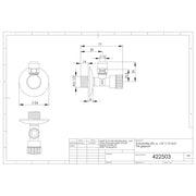 Adolf Schmidt - Basic Eckventile MS vc 1/2x10mm PA-geprüft