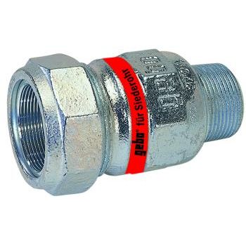 Gebo - Armaturen - Temperguss-Klemmverbinder 1 1/4 AG Typ: A, für Siederohr 44,5mm , Gebo