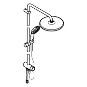 Grohe - Duschsystem Tempesta 250 26675_1 Umstellung KB Tempesta 250 chrom