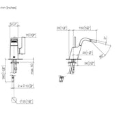 Dornbracht - Bidet-EHM ohne Ablaufgarnitur CL.1 33600705 Dark Platinum gebürstet