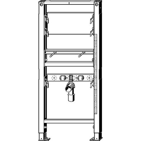 Viega - Waschtisch Element PREVISTA Dry 8540.31 für UP Wandarmatur 1300mm