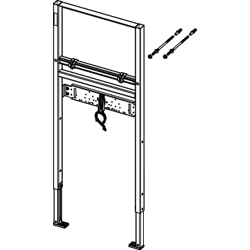TECE SE - Base WT-Set 500 9.410.001 inkl. Wandbefestigung BH 1120mm