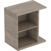 Geberit Vertriebs - iCon Seitenelement mit Staubox wandh. 37x40x24,5cm, Nussbaum hickory