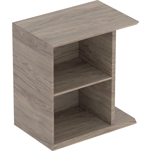 Geberit Vertriebs - iCon Seitenelement mit Staubox wandh. 37x40x24,5cm, Nussbaum hickory