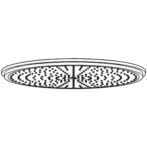 Grohe - Kopfbrause RAINSHOWER JUMBO 28778 D. 400mm Messing chrom