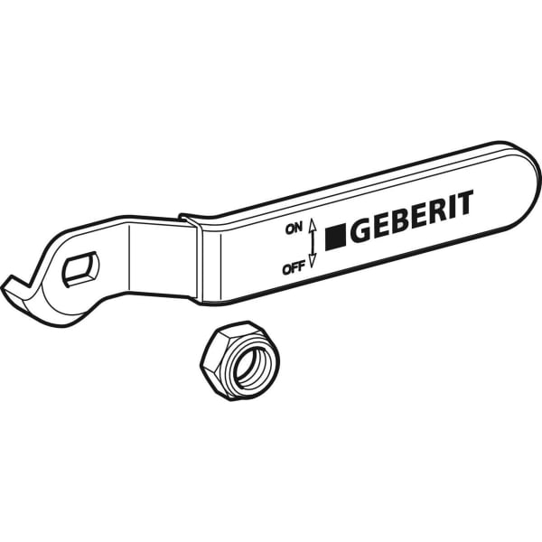 Geberit Vertriebs - Set Betätigungshebel zu Kugelhahn d22-35