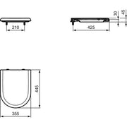 Ideal Standard - WC-Sitz CLODIA, weiß