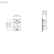 Dornbracht - UP-Therm. m. 2-Wege-Mengenreg. LULU 36426710 chrom