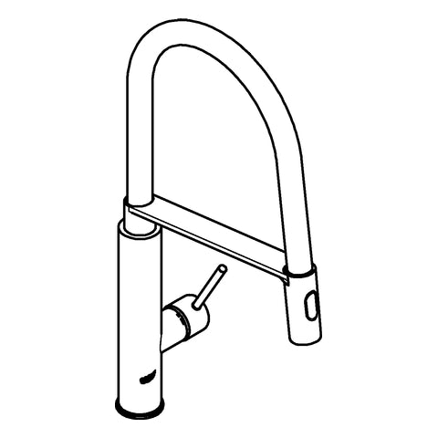 Grohe - Einhand-Spültischbatterie CONCETTO 31491 ausziehbare Profibrause supersteel