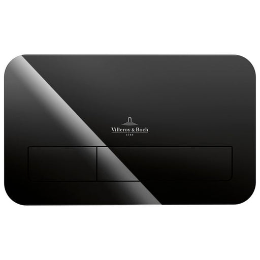 VILLEROY & BOCH - Betätigungsplatte A18 269x161mm Typ 922400RB aus Sicherheitsglas schwarz