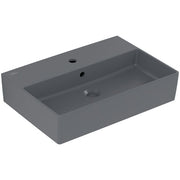 VILLEROY & BOCH - WT Memento 2.0 600x420mm re-eckig 1HL. m. ÜL. geschliffen Graphite cplus