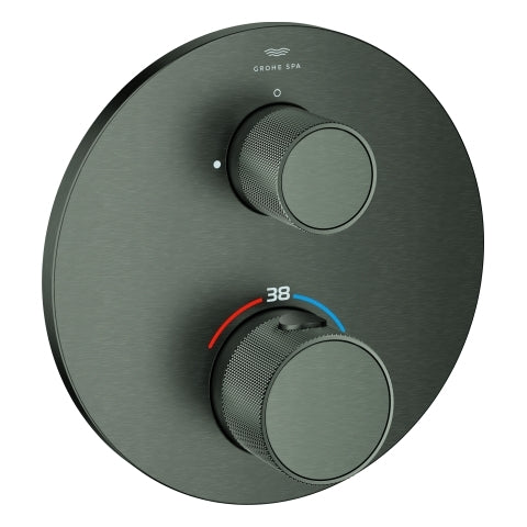 Grohe - THM-Brausebatt. Atrio Private C. 24396 2-W-Umst. Knopfbet. hard graph. gb