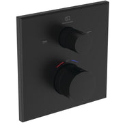 Ideal Standard - IS Badethermostat UP Ceratherm C100 Rosette 163x163mm Silk Black