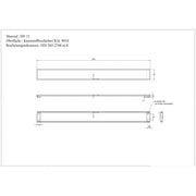 VILLEROY & BOCH - Konsolenträger 1000mm A18 m Befest. Typ 92216768 Stahl weiß lackiert
