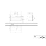 VILLEROY & BOCH - Konsolen-Unterschrank 1000mm f AWT 2 Ausz 1 Aussch mLB C517H1 VS White