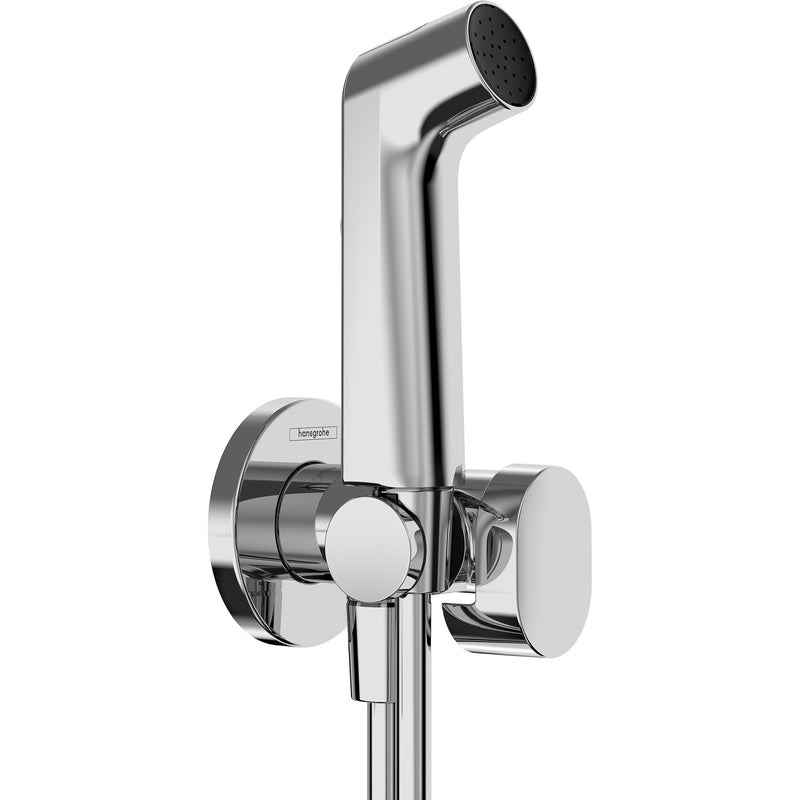 Hansgrohe - Handbrause Bidette S f.Kaltwasser m. Schlauch 1250mm und Porter chrom