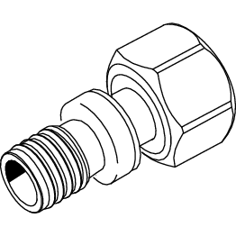 TECE SE - TECEflex Druckhülsen-Anschlussadapt. vn. 16mm x 3/4 IG, # 713616.1