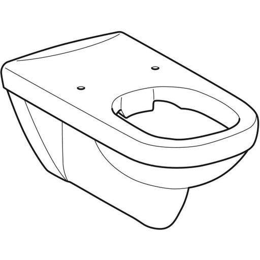 Geberit Vertriebs - Tiefspül-WC RENOVA Nr.1 Comfort spülrandlos, 4,5/6l, wandh., weiß, Tect
