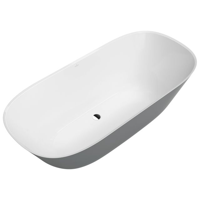 VILLEROY & BOCH - Badewanne Theano 1750x800x620mm Duo Freistehend ColourOnDemand Stone White
