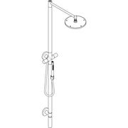 Hansgrohe - Nature Duschsäule Axor Starck mit Kopfbrause 240 1jet mattschwarz