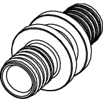 TECE SE - TECEflex Kupplung Dim. 25x25 Rotguss
