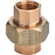 Viega - Rohrverschraubung 3330 flachdichtend 2 IG x 2 IG Rotguss