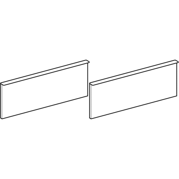 Geberit Vertriebs - Schubladenfront Platin, 2 Stück zu ICON WTU 840122