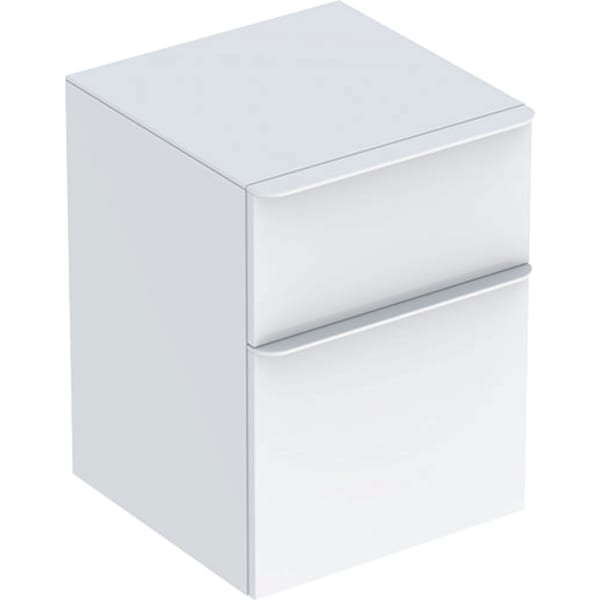 Geberit Vertriebs - Smyle Square Seitenschrank mit zwei Schubladen, 45x60x47cm, weiß