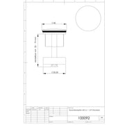 Adolf Schmidt - Excenterstopfen Universal 11/4 Platte 40mm mit O-Ring chrom