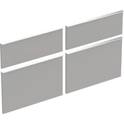 Geberit Vertriebs - Schubladenfront Platin, 4 Stück zu ICON WTU 840522