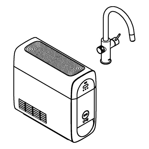 Grohe - Starterkit GROHE Blue Home 31541 azb. Mouss. BT/WIFI C-Ausl. velvet black