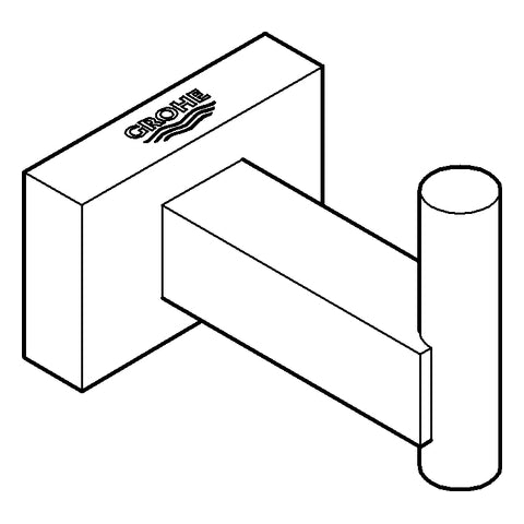 Grohe - Bademantelhaken ESSENTIALS CUBE 40511 Metall chrom