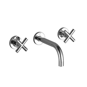 Dornbracht - Fertigset WT- Wandarmatur TARA 36712892 Kreuzgriff schwarz matt