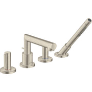 Hansgrohe - 4-Loch Wannenarmatur AXOR Uno F-Set Zerogriff BN Wannenrandmontage
