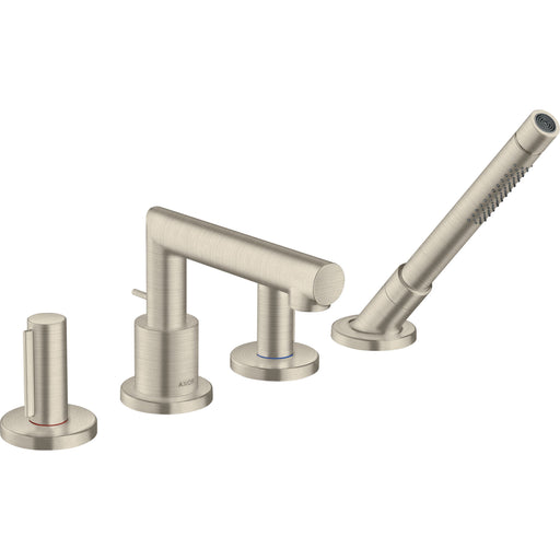 Hansgrohe - 4-Loch Wannenarmatur AXOR Uno F-Set Zerogriff BN Wannenrandmontage