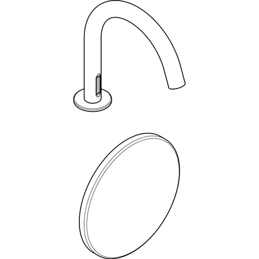 Hansgrohe - Waschtischmischer Elektronik AXOR Uno mattschwarz
